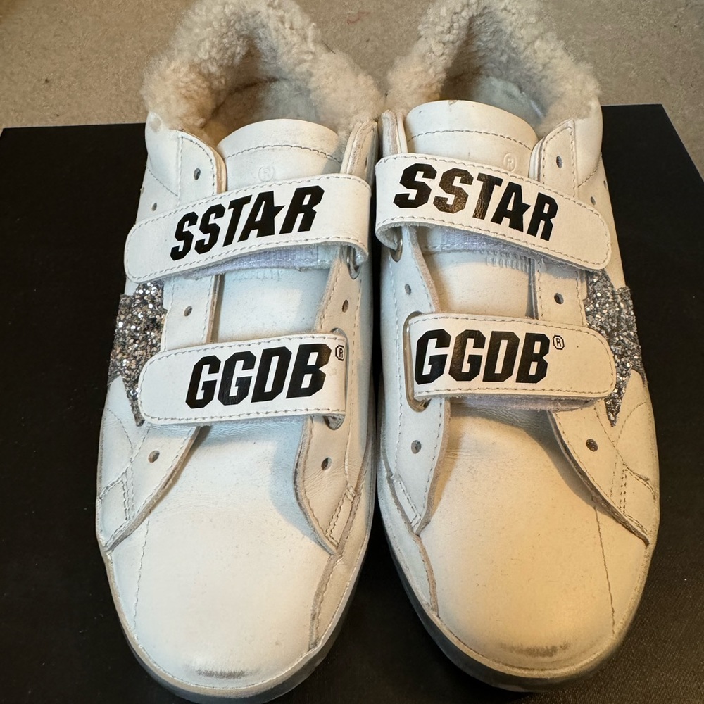 Golden Goose Super Star Shearling Sneaker - Size 36. Never worn